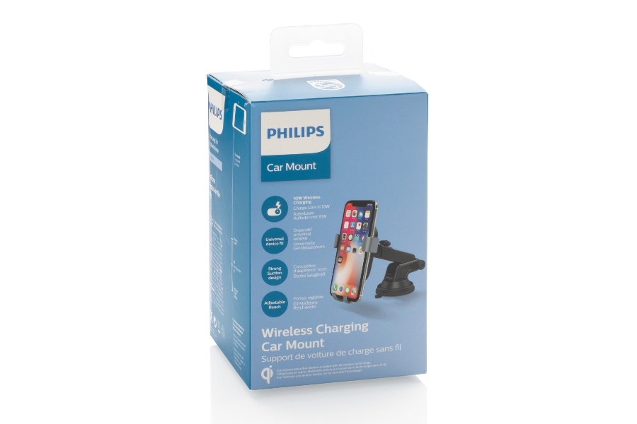 Support Téléphone Voiture Pivotant Philips avec Chargeur 10W - Spécialiste  Objet Publicitaire