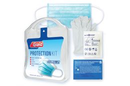 Ensemble de protection avec gel antibactérien