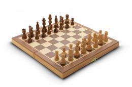 Jeu d'échecs pliable en bois