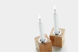 Set de bougies en bambou