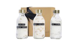 Coffret cadeau avec sel de bain WELLmark Just Relax avec 3 pièces de 200 ml