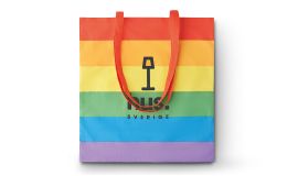Sac shopping arc-en-ciel