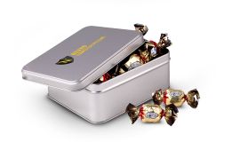Boîte rectangulaire de 0,9 litre avec chocolats