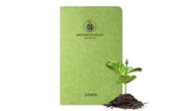 Carnet de notes avec graines