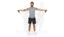 Bande de résistance de fitness dans une pochette