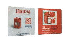 Sous-verres en papier ensemencé