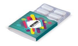 Paquet de chewing-gum 6 pièces