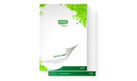 Impression de bloc-notes avec couverture