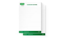 Impression bloc-notes collé en tête