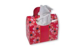Sac à main boîte de tissu impression 