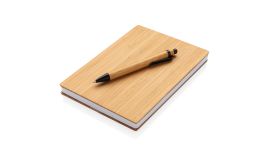 Set carnets de notes A5 et stylo en bambou