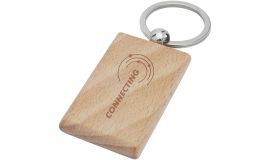 Porte-clés rectangulaire en bois de hêtre