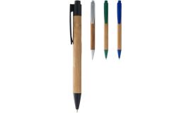 Stylo bille en bambou Borneo (encre noire)