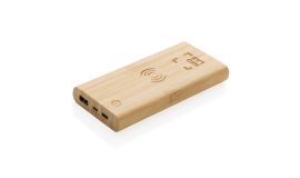 Powerbank 8000 mAh avec induction 5W en bambou