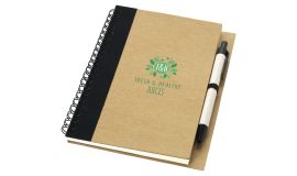 Carnet de notes recyclé avec stylo