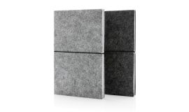 Cahier A5 à couverture souple en feutre recyclé certifié GRS