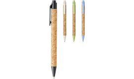 Stylo bille Midar en liège et paille de blé (encre noire)