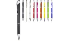 Stylo bille rétractable en aluminium Moneta (encre bleue)