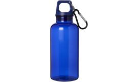 Bouteille d'eau Oregon de 400 ml en plastique recyclé avec mousqueton