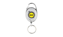 Porte-clés à clip extensible en ABS recyclé RCS