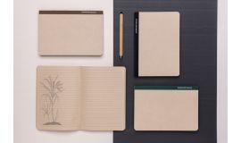 Carnet A5 en papier canne à sucre Stylo