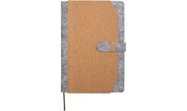Carnet A5 Viviana en feutrine recyclée et liège